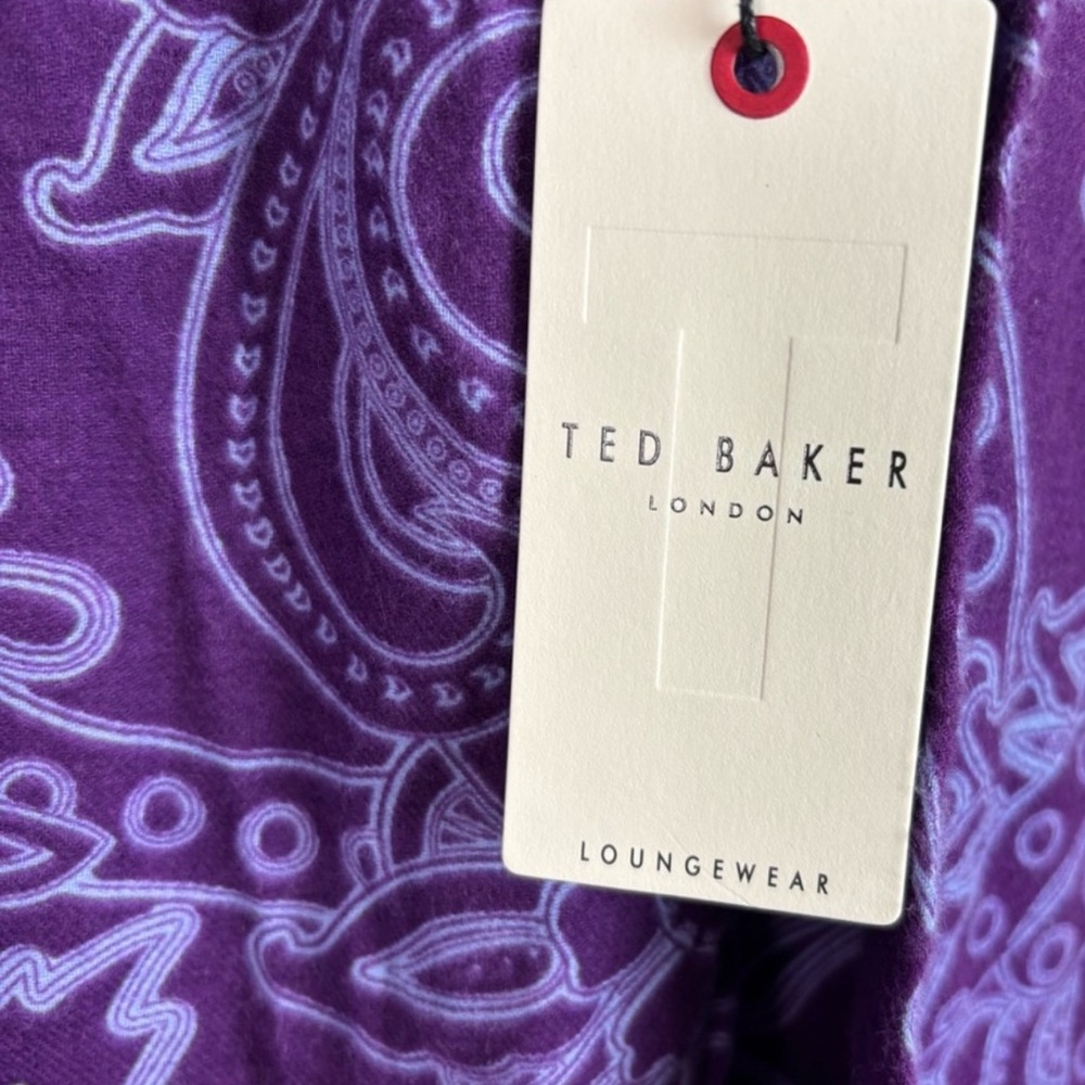 Ted Baker London Purple Paisley Pajama Set - Picture 4 of 6